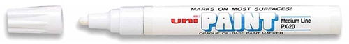 UNI PX-20 2.2-2.8mm bílý - Popisovač - Hlavní obrázek