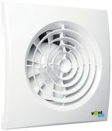 Ventilátor Vent uni VU-100-QF-C-T01 - tichý se zpětnou klapkou a časovým spínačem - Ventilátor do koupelny