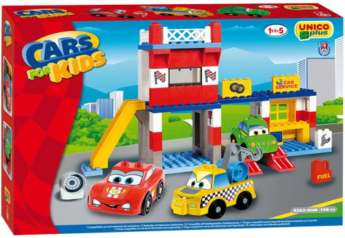 Unico Plus Garage compatible 108 parts - Building Set - Main image