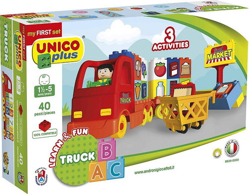 Unico Plus Kamion First numbers kompatibilní 40 dílů - Stavebnice - Hlavní obrázek