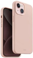 UNIQ Lino Hue MagClick Schutzhülle für iPhone 15, Blush (Pink) - Handyhülle