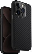 UNIQ Keva MagClick Schutzhülle für iPhone 15 Pro, Carbon (schwarz) - Handyhülle