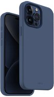 UNIQ Lino Hue MagClick Schutzhülle für iPhone 15 Pro Max, Navy (Blue) - Handyhülle