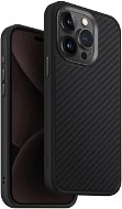 UNIQ Keva MagClick ochranný kryt na iPhone 15 Pro Max, Carbon (Black) - Phone Cover