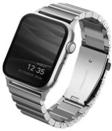 Uniq Strova Apple Watch článkový ocelový řemínek 42/44/45/Ultra 49mm stříbrný - Řemínek