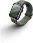 Uniq Aspen Braided řemínek pro Apple Watch 42/44/45/Ultra 49mm zelený - Řemínek
