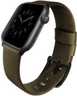 Uniq Mondain szíj Apple Watch 44mm okosórához, olívazöld - Szíj