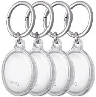 UNIQ Glase AirTag TPU Loop, 4pack, Double-Sided Transparent, Clear - AirTag Key Ring