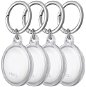 UNIQ Glase AirTag TPU Loop, 4pack, Double-Sided Transparent, Clear - AirTag Key Ring