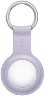 UNIQ Lino Liquid AirTag Silicone Strap Light Purple - AirTag Key Ring