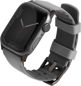 UNIQ Linus Airsoft Silikonarmband für Apple Watch 42 mm / 44 mm / 45 mm / Ultra 49 mm - grau - Armband