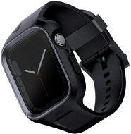 UNIQ Monos 2 v 1 remienok a ochranné puzdro na Apple Watch 44/45 mm čierny - Remienok na hodinky