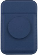 UNIQ Flixa mágneses pénztárca és tartó fogantyúval, Navy blue - MagSafe tárca