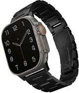 Uniq Osta článkový ocelový pro Apple Watch 49/45/44/42mm, Midnight (Black) - Watch Strap