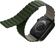 Uniq Revix Reversible Magnetic remienok pre Apple Watch 41/40/38 mm zelený/béžový - Remienok na hodinky