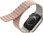 Uniq Revix Reversible Magnetic remienok pre Apple Watch 38/40/41mm ružový/béžový - Remienok na hodinky