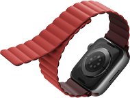 Uniq Revix Reversible Magnetic Szíj 38/40/41mm-es Apple Watch okosórához - bordó/korallpiros - Szíj