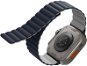 UNIQ Revix Reversible Magnetic Apple Watch 42/44/45/Ultra 49mm - kék/szürke - Szíj