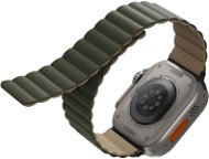 Uniq Revix Reversible Magnetic řemínek pro Apple Watch 42/44/45/Ultra 49mm zelený/hnědý - Watch Strap