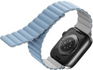 Uniq Revix Premium Edition Reversible Magnetic Armband für Apple Watch 49/45/44/42mm weiß/blau - Armband