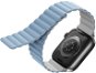 Uniq Revix Reversible Magnetic Apple Watch 49 / 45 / 44 / 42mm - fehér, kék - Szíj