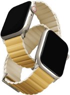 Uniq Revix Premium Edition Reversible Magnetic Armband für Apple Watch 41/40/38mm gelb/beige - Armband