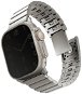 Uniq Strova Mag článkový ocelový pro Apple Watch 49/45/44/42mm, Titanium (Silver) - Watch Strap