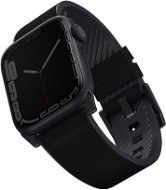 Uniq Straden Waterproof Leather Strap for Apple Watch 42/44/45/Ultra 49mm Black - Watch Strap