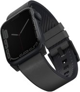 Uniq Straden Vízálló bőrszíj Apple Watch 45/44/42 mm okosórához, szürke - Szíj
