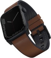 Uniq Straden vodoodolný kožený remienok na Apple Watch 42/44/45/Ultra 49mm hnedý - Remienok na hodinky