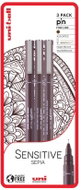 UNI PIN - Sensitive Sepia set of 3 liners, sepia - Fineliner Pens
