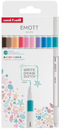 UNI EMOTT PASTEL - set of 10 colours - Fineliner Pens