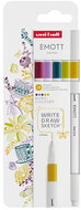 UNI EMOTT RETRO - set of 5 colours - Fineliner Pens