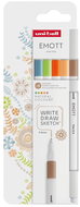 UNI EMOTT NATURAL - set of 5 colours - Fineliner Pens