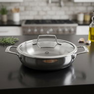 UniverSUS Astral Frying pan with glass lid, height 90 mm, length 330 mm - Pan