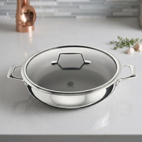 UniverSUS Astral Frying pan with glass lid, height 100 mm, length 380 mm - Pan - Main image