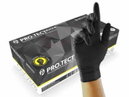 Unigloves Nitrile Gloves PRO.TECT Black HD L - Medical Gloves