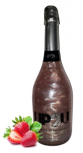 UP2U Non-alcoholic sparkling wine with pearl Strawberries - Drink - Main image