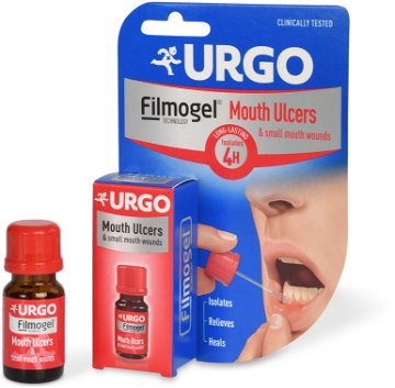 Urgo Mouth Ulcers & Small Mouth Wounds Filmogel Isolates Relieves Heals 6ml
