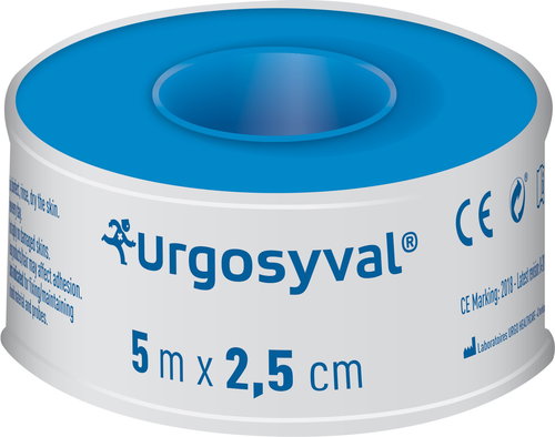 URGO SYVAL Fixation Plasters 5m x 2,5cm Textile - Plaster - Main image
