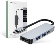 Tech-Protect V2 HUB adaptér 2 × USB / USB-C / HDMI, šedý - USB Hub