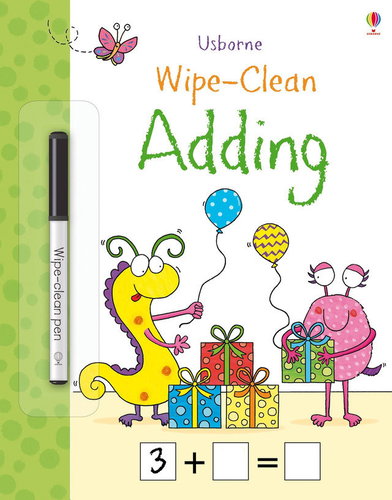 Wipe-Clean Adding - Colouring Book - Main image