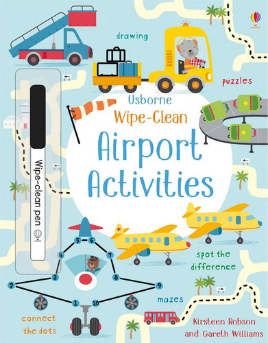 Wipe-Clean Airport activities - Colouring Book - Main image