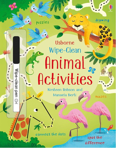 Wipe-Clean Animal activities - Colouring Book - Main image