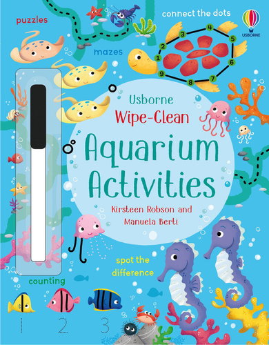 Wipe-Clean Aquarium activities - Colouring Book - Main image