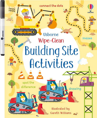 Wipe-Clean Building site activities - Colouring Book - Main image
