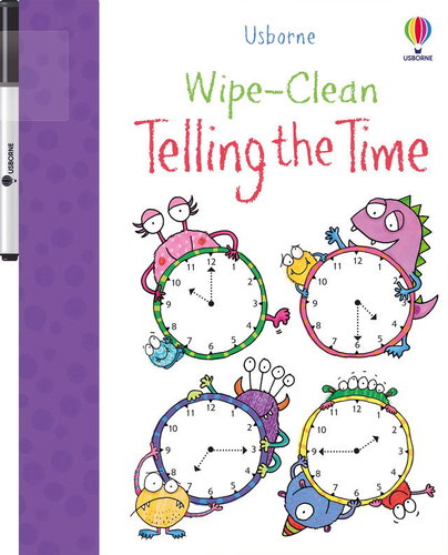 Wipe-Clean Telling the time - Colouring Book - Main image