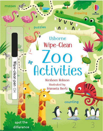 Wipe-Clean Zoo activities - Colouring Book - Main image