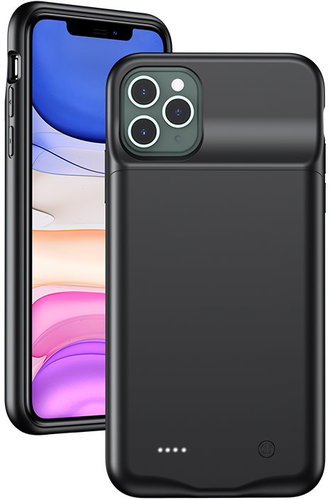 USAMS US-CD110 3500mah Battery Cover for iPhone 11 PRO Black (EU Blister) - Phone Cover - Main image