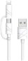 USAMS US-SJ077 2-in-1 Data Cable Lightning + microUSB White - Data Cable